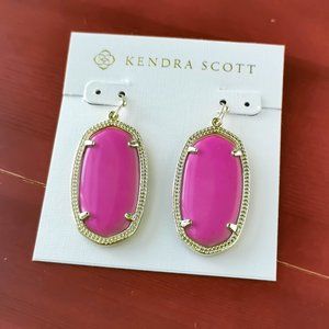 Magenta Magnesite Elle Gold Drop Earrings | Kendra Scott